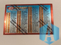 1997 Topps Finest Basketball Series 2 Checklist Card #246 With Peel